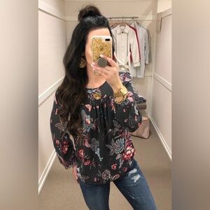 LOFT Floral Blouse - Size Small